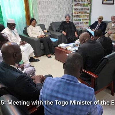 Aug 11, 2025: Meeting with the Togo Minister of the Environment