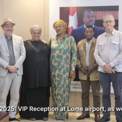 Aug 10, 2025: VIP Reception at Lome airport, as we landed